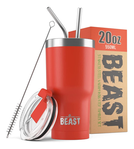 Vaso Beast De 20 Oz, Taza De Acero Inoxidable Al Vacío...