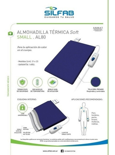 Almohadilla Termica Cuello Espalda Cervical Calor Electrica