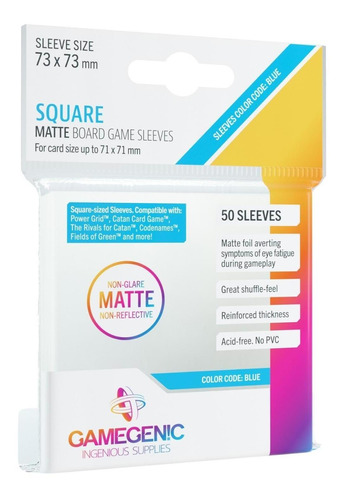 Fundas Protectores Matte Square 73x73 Mm