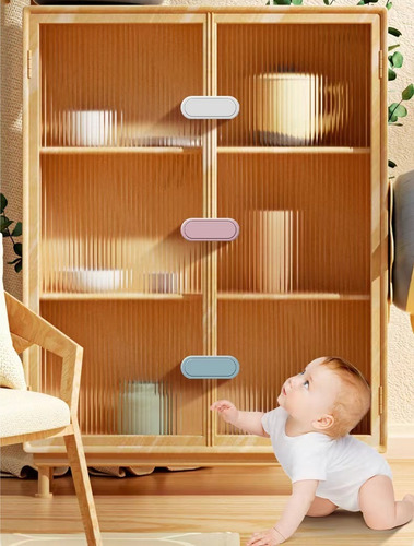 2 Children Wardrobe Safety Lock Invisible Button