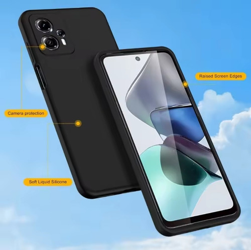 Funda Forrada De Silicona De Primera Calidad Para Moto Edge 60 Pro.