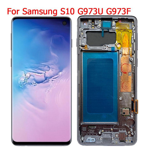 1 Pantalla Táctil Lcd Con Marco Para Samsung S10 G973f G973u