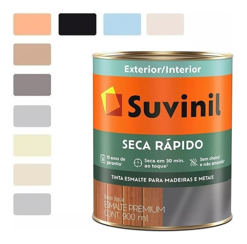 Tinta Esmalte Seca Rápido Madeiras E Metais Suvinil 900ml