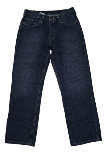 Pantalon Carhartt 32x30 Azul Relaxed Fit 