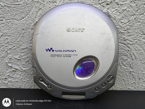 Discman Sony Walkman D-e351sr Portable Cd Player Funcionando Gris (Usado)