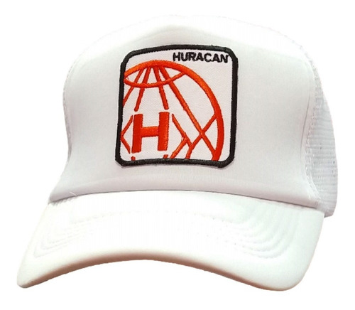 Imagen 4 de 7 de Gorra Trucker Globo 2 Bordado Huracán Blanco