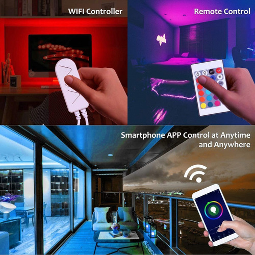 10m Tira Led Wifi Alex,tira De Luces 300led Impermeable Rgb