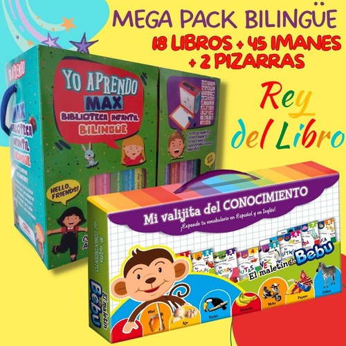 Pack Ingls Infantil Yo Aprendo Max  Valijita Conociiuy