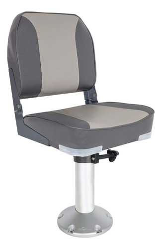 Asiento Barco Plegable 13  Pedestal Fijo Carbon Gris