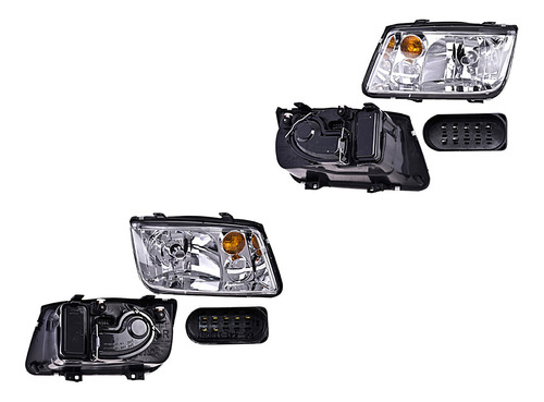 Faros Delanteros Volkswagen Jetta Del 1999 Al 2007 Depo