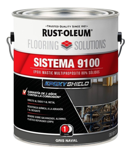 Imagen 1 de 5 de Pintura Para Cisterna Rust Oleum 9100  Activador Inm 7.57 L 