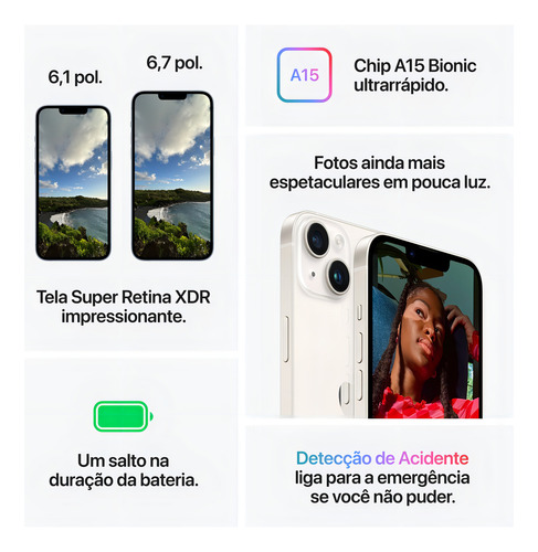 Apple iPhone 14 Plus (256 GB) - Azul - Excelente (Recondicionado)