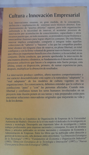 Cultura E Innovacion Empresarial De Patricio Morcillo Usado (Usado)