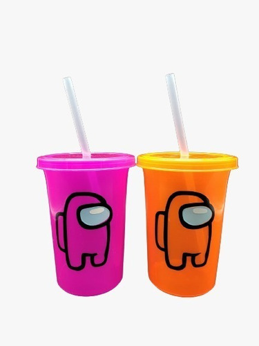 Vaso Con Popote 16oz Personalizado Fiestas Xv Boda (20pzs)