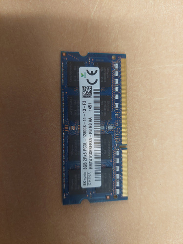 Memoria Ram Color Azul 8gb 1 Sk Hynix Hmt41gs6bfr8a-pb (Usado)
