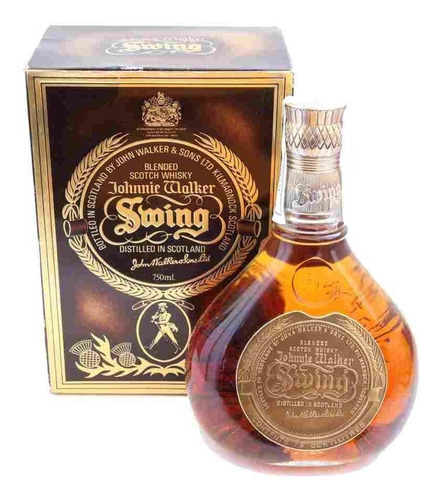 Imagen 6 de 6 de Whisky Johnnie Walker Swing ´1980´ 750ml En Estuche