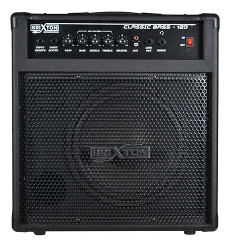 Amplificador Brixton Contrabaixo Classic Bass 120 100w Rms Cor Preto 110v/220v