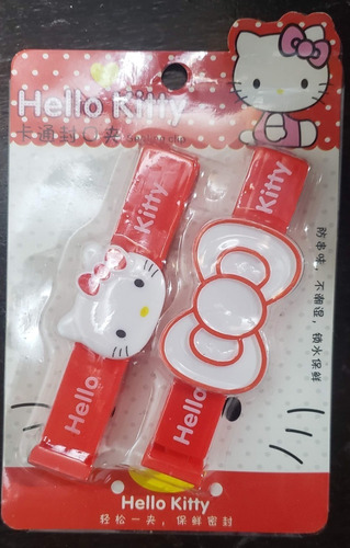 Clip Sella Bolsas Hello Kitty Accesorio Utensillo Cocina