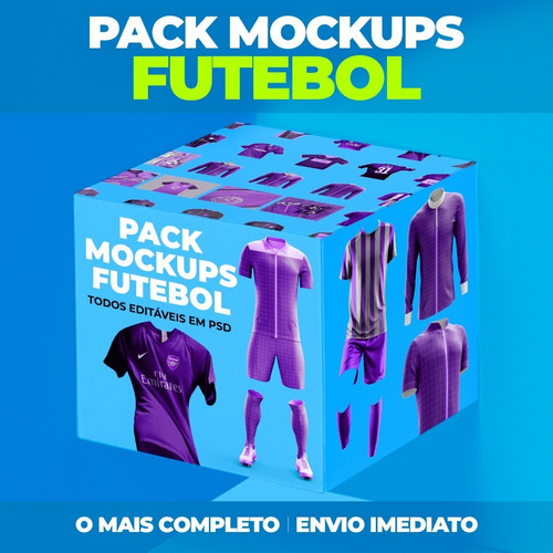 Pack Mockups Premium Camisas Roupas Kit - Futebol