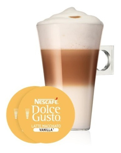 Imagen 3 de 5 de Capsulas Café Latte Macchiato Vainilla X3 Cajas De 16u