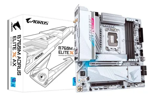 comprar Placa Mãe B760m Aorus Elite X Ax Lga 1700 Ddr5 Matx Gigabyte