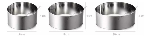 Set 3 Moldes Timbal Redondo Causa Mousse Tortas Cocina