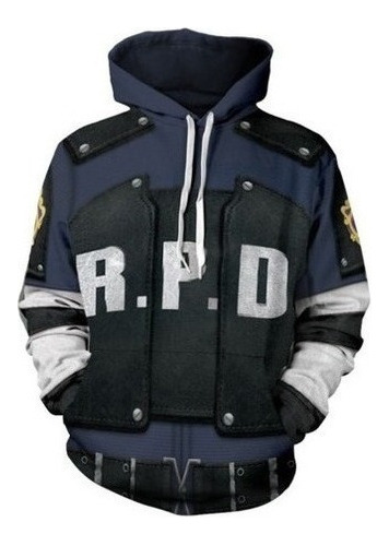 Resident Evil Leon Kennedy Sudadera De Uniforme De