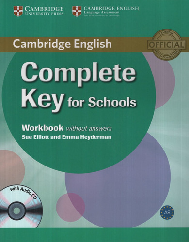 Complete Key For Schools - Workbook No Key + Audio Cd