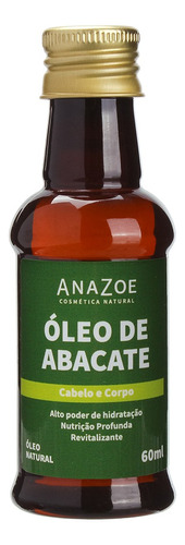 Óleo De Abacate Para Cabelos E Corpo 60ml Anazoe