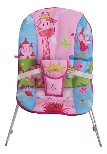 Cadeira De Descanso Bebê Musical Despertar Protek Rosa