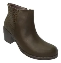 Comprar Botin Dama Tacon Cuadrado Moda Mujer Comodo