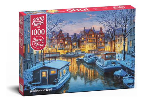 Cherrypazzi Amsterdam En La Noche 1000 Piezas Premium Jigsaw