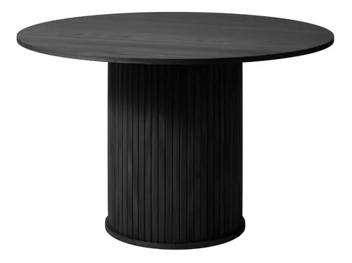 Mesa Comedor madera laqueada negra.