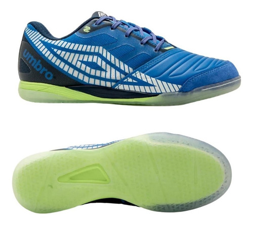 Imagem 2 de 7 de Chuteira Futsal Umbro Sala Z Profissional 360° Zone Marinho