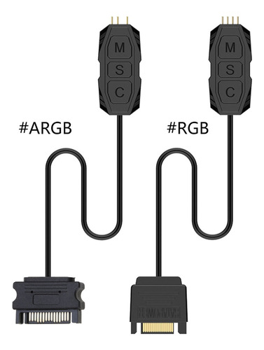 Cabo Controlador (argb), Pc 5v 12v A, Cpu Para Estojo, Venti