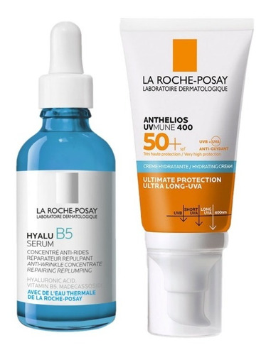 Combo La Roche Posay Serum Hyalu B5 + Anthelios Mune Crema