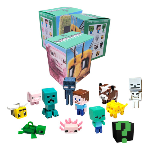 Caja Sorpresa Minecraft Edición Limitada Figuras Armables