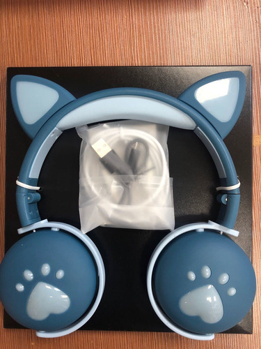 Auricular Bluetooth Micrófono Con Oreja De Gato