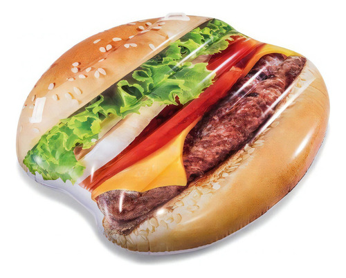 Colchoneta Flotador Inflable Hamburguesa Intex 24145/8 Mm