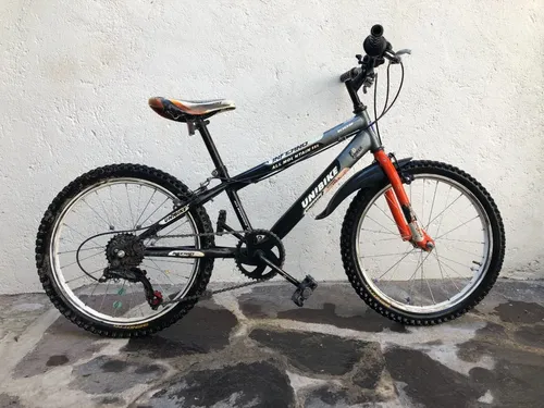 Bicicleta para niño de 5 a 10 años, Rodada 16, Rojo-Gris, con rueditas de  entrenamiento. Unibike Inferno Urbana