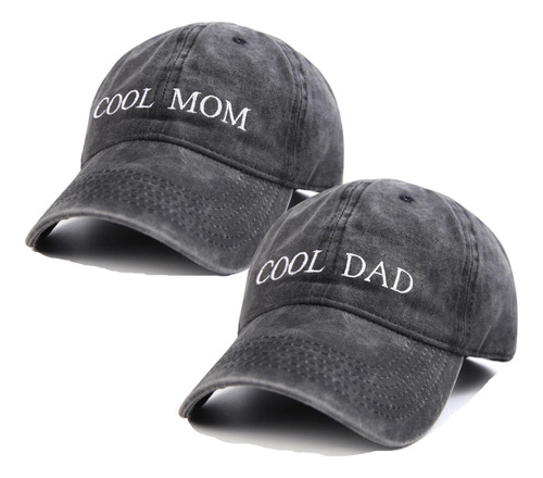Lichfamy Cool Mom And Dad Hat, Juego De Gorras De 2 Piezas P
