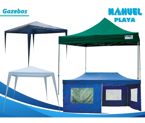 Gazebo Autoarmable Exterior Plegable Reforzado 2x2 X 2.50mts