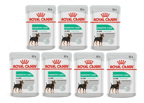 Kit 7 Unidades Royal Canin Sachê Digestive Care 85g