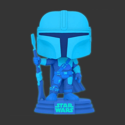 Figura de acción The Mandalorian hologram Glow in the dark 60654 de Funko Pop!