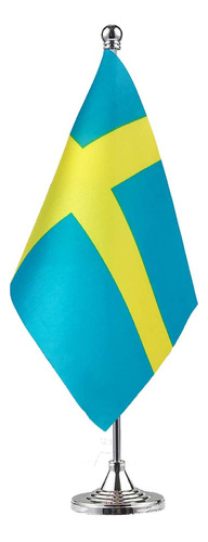 Bandera De Escritorio Gentlegirl, País Suecia, 20.8 X 14 Cm