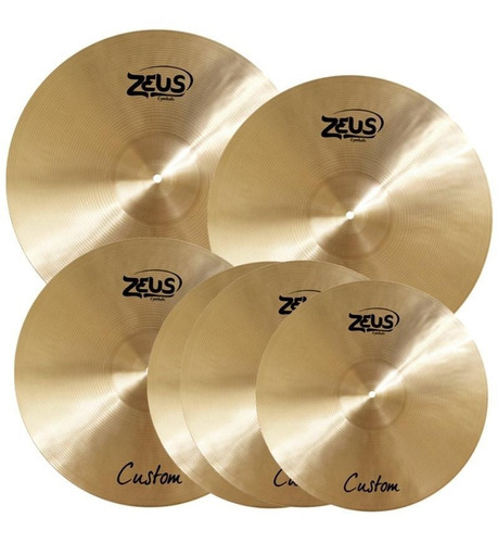 Kit De Pratos Zeus Custom Set E 10 14 16 18 20 + Bag