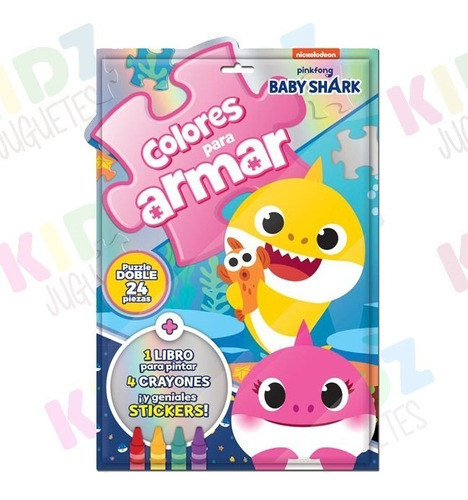 Set Para Jugar Colores Para Armar Baby Shark - Kidz Juguetes