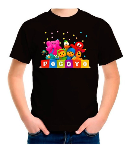 Polera Estampada Pocoyo Serie 100% Algodón Unisex Exclusivo