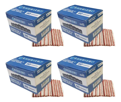 comprar 04 Refil Para Pneu Remendo Macarrão Bremen Caixa-60 Pçs 6mm