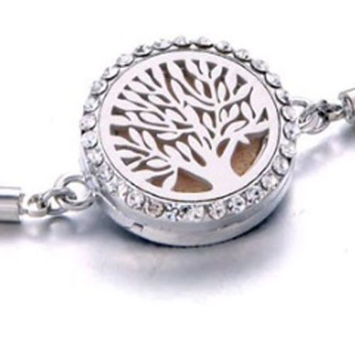 Pulseira Difusor Árvore Da Vida 5 Feltros Aromaterapia Aroma